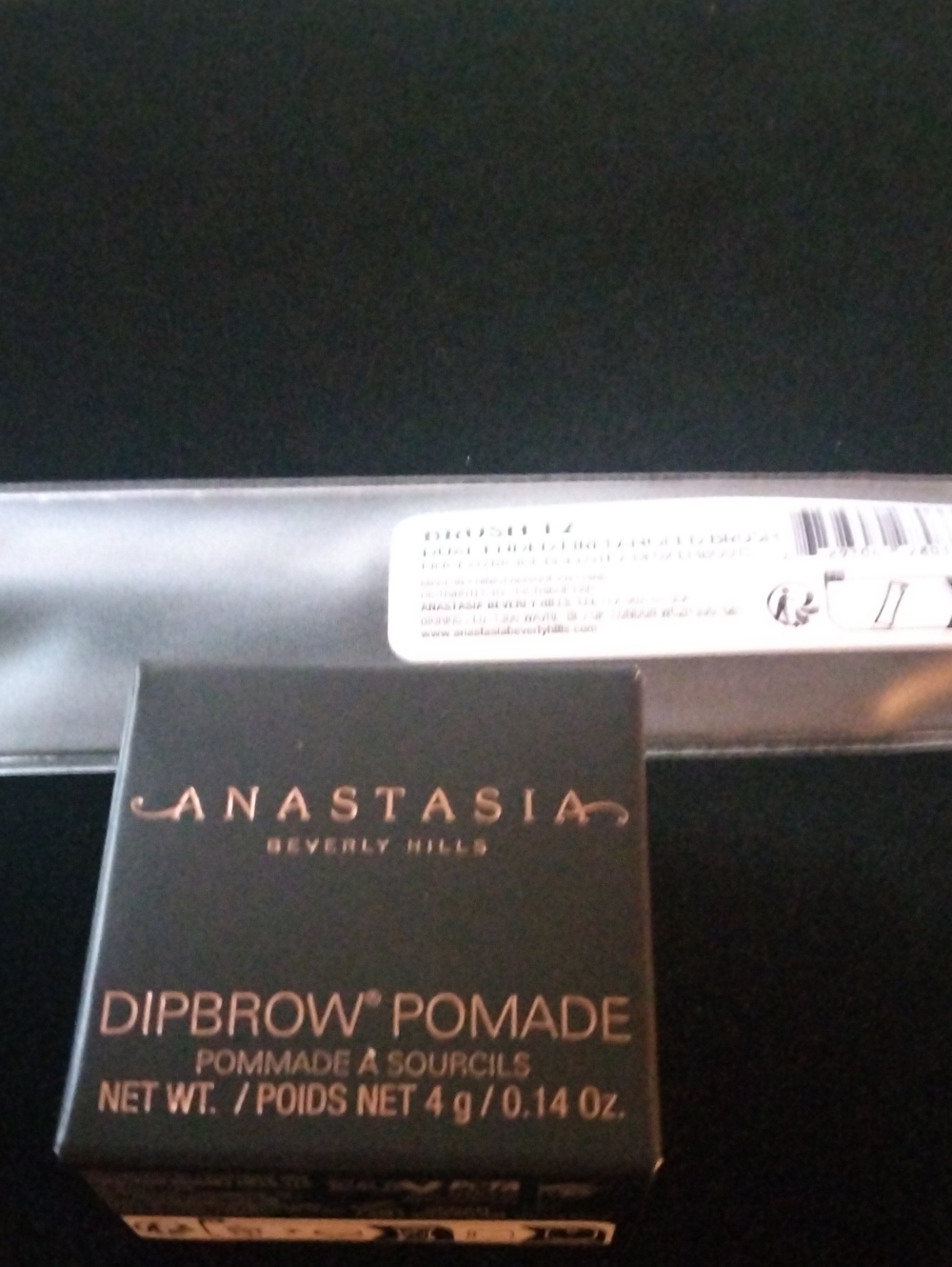 Anastasia Dipbrow Set. Pomade - Black and Rose Gold Box & Brush #12